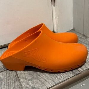 Calzuro Bright Orange Clogs